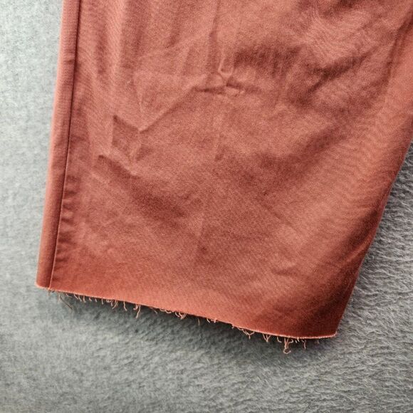 BDG Urban Outfitters Pants Womens 4 Brown Wide Leg Cropped High Rise Raw Hem - Picture 4 of 16